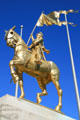 Gilded equestrian statue of Joan of Arc on Decatur at St. Phillip St. New Orleans, LA