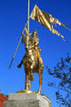 Equestrian statue of Joan of Arc on Decatur at St Phillip St. New Orleans, LA.