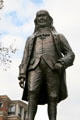 Benjamin Franklin statue detail on Lafayette Square. New Orleans, LA.