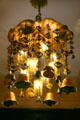 Chandelier made from Tibetan chimes in Van Benthuysen-Elms Mansion. New Orleans, LA.