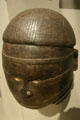 Carved Tabwa peoples helmet mask from Democratic Republic of Congo at New Orleans Museum of Art. New Orleans, LA.