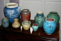 Collection of Newcomb Pottery at Oak Alley Plantation. Vacherie, LA.
