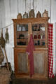 Kitchen cupboard & stoneware crocks of Oakley Plantation house. St. Francisville, LA.