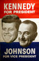 Kennedy / Johnson poster in JFK Library. Boston, MA.