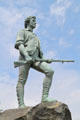 Minuteman statue on Lexington Battle Green. Lexington, MA.