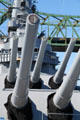 16" guns of Battleship Massachusetts. Fall River, MA