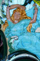 Woman carved on chariot of Fall River Carousel. Fall River, MA.