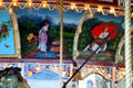 Paintings around carousel at Fall River Carousel. Fall River, MA.