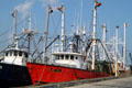 Fishing boats at New Bedford harbor. New Bedford, MA.