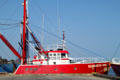 Fishing boat at New Bedford harbor. New Bedford, MA.