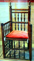 William Bradford turned great chair used for centuries for ceremonies at Pilgrim Hall Museum. Plymouth, MA.