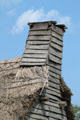 Wooden chimney at Plimouth Plantation. Plymouth, MA