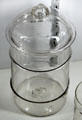 Blown glass Ring jar by Boston & Sandwich Glass Co. at Sandwich Glass Museum. Sandwich, MA.
