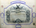 Civil War certificate given to Samuel W. Hunt of Sandwich at Sandwich Glass Museum. Sandwich, MA.