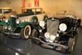 Auburn Boattail Speedster & Packard 900M Coupe Roadster at Heritage Plantation Auto Museum. Sandwich, MA.