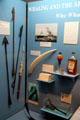 Collection of whaling artifacts at Heritage Plantation. Sandwich, MA.