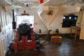 Deck canon situated in aft officer's section where wall can be removed for battle of USS Constitution. Boston, MA.