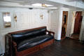 Room at stern of USS Constitution with doors to captain's quarters. Boston, MA.
