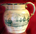 Pitcher with Constitution's escape from British Squadron after a chase of 60 hours by Cyane & Levant at USS Constitution Museum. Boston, MA.