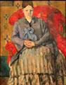 Mme Cézanne in Red Armchair painting by Paul Cézanne at Museum of Fine Arts. Boston, MA.