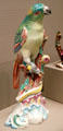 Parrot earthenware figure by Höchst Manuf. at Museum of Fine Arts. Boston, MA.