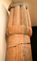 Ancient Egyptian papyrus bud column from Bubastis at Museum of Fine Arts. Boston, MA.