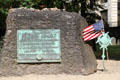 Monument to Patriot Samuel Adams at Granary Burying Ground. Boston, MA.