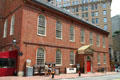 Side facade & entrance of Old South Church. Boston, MA.