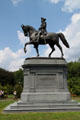 George Washington Equestrian Statue by Ames Foundry; Thomas Ball; John Evans & Co. at Boston Public Garden. Boston, MA.