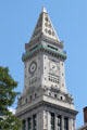 Boston Custom House Tower spire & clock. Boston, MA.