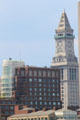 Modern highrises & Custom House Tower. Boston, MA.