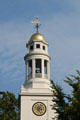 Clock tower of First Parish in Concord. Concord, MA.