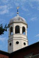 Octagonal tower of Harvard Hall. Cambridge, MA.