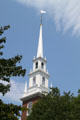 Spire of Harvard Memorial Church. Cambridge, MA.