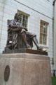 John Harvard statue by Daniel Chester French. Cambridge, MA.