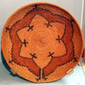 Navajo wedding basket in lily pattern at Peabody Museum. Cambridge, MA.