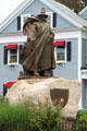 Sculpture of Roger Conant first settler of Salem in 1626 on Washington Sq. Salem, MA.