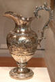 Silver presentation pitcher by Joseph T. Bailey & Andrew B. Kitchen of Philadelphia at Peabody Essex Museum. Salem, MA.