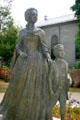 Statue of Abigail Adams with son John Quincy Adams by Lloyd Lillie. Quincy, MA.