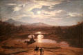Moonlight landscape painting by Washington Allston at Museum of Fine Arts. Boston, MA.
