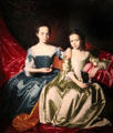 Mary & Elizabeth Royall portrait by John Singleton Copley at Museum of Fine Arts. Boston, MA.