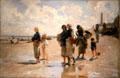 Fishing for Oysters at Cancale painting by John Singer Sargent at Museum of Fine Arts. Boston, MA.