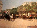 Grand Prix Day in Paris painting by Childe Hassam at Museum of Fine Arts. Boston, MA.