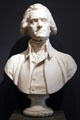 Marble bust of Thomas Jefferson by Jean-Antoine Houdon at Museum of Fine Arts. Boston, MA.