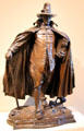 Puritan reduction bronze sculpture by Augustus Saint-Gaudens at Museum of Fine Arts. Boston, MA.