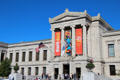 Facade of Museum of Fine Arts. Boston, MA.