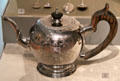 Silver teapot at Museum of Fine Arts. Boston, MA.