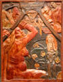 Soyez amoureuses vous serez heureuses wood carving by Paul Gauguin at Museum of Fine Arts. Boston, MA.