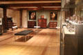 Gallery of early American furniture & decorative arts at Museum of Fine Arts. Boston, MA.