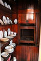 Pantry with dumbwaiter at Nichols House Museum. Boston, MA.